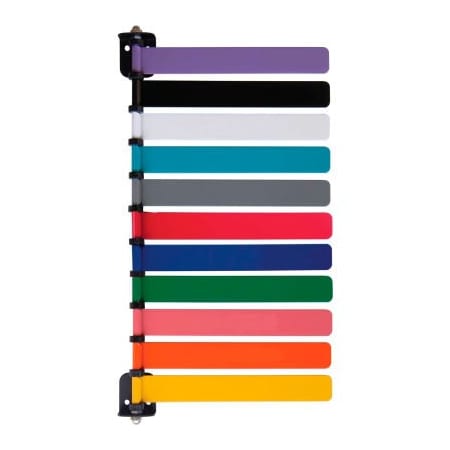 Omnimed. Omnimed 11-Flag Room ID System, 8inL Aluminum Flags, 1/PK 291821